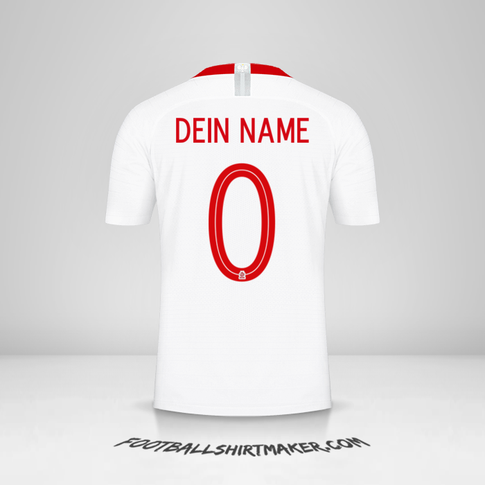 Trikot Polen 2018 -  dein name - 0