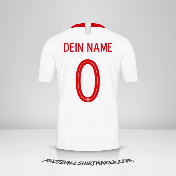 Trikot Polen 2018 -  dein name - 0