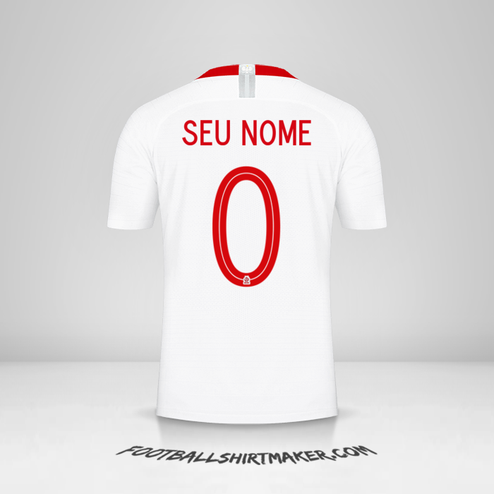Camisa Polônia 2018 -  seu nome - 0