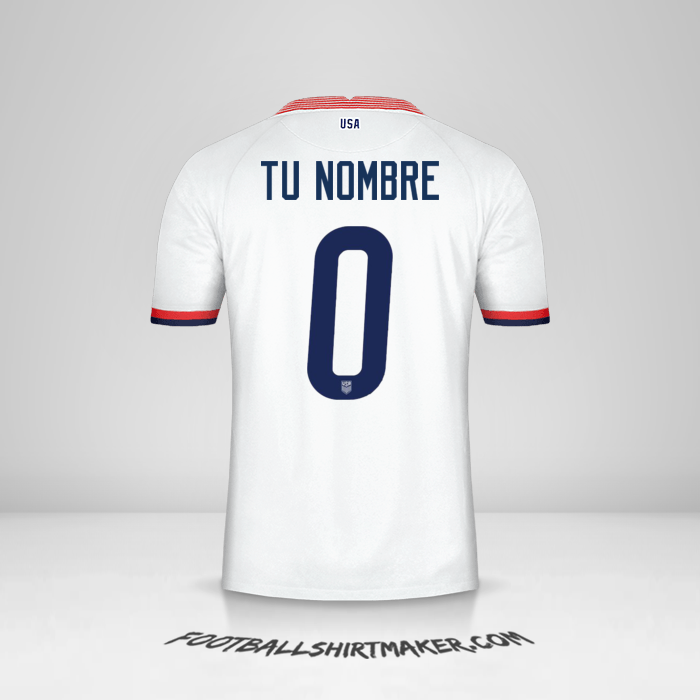 Jersey Estados Unidos 2020 -  tu nombre - 0