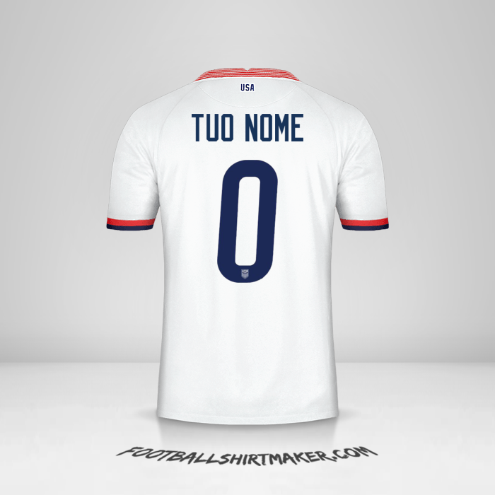 Maglia Stati Uniti 2020 -  tuo nome - 0