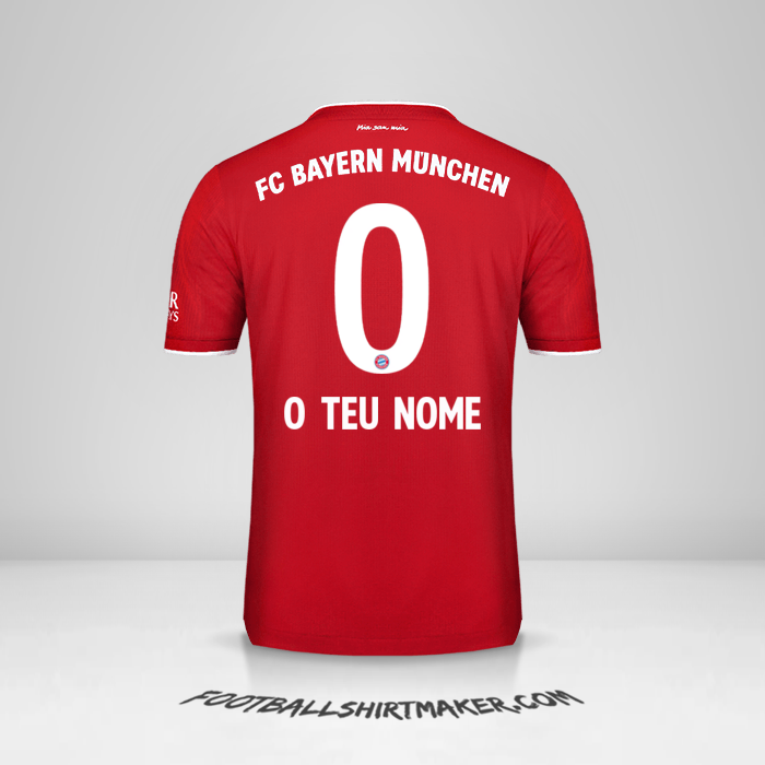 Camisola FC Bayern Munchen 2020/21 -  o teu nome - 0