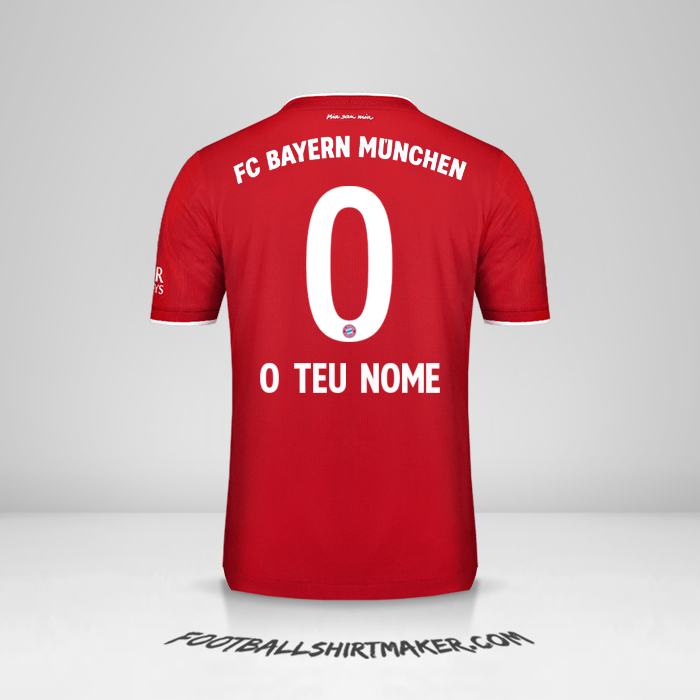 Camisola FC Bayern Munchen 2020/21 -  o teu nome - 0