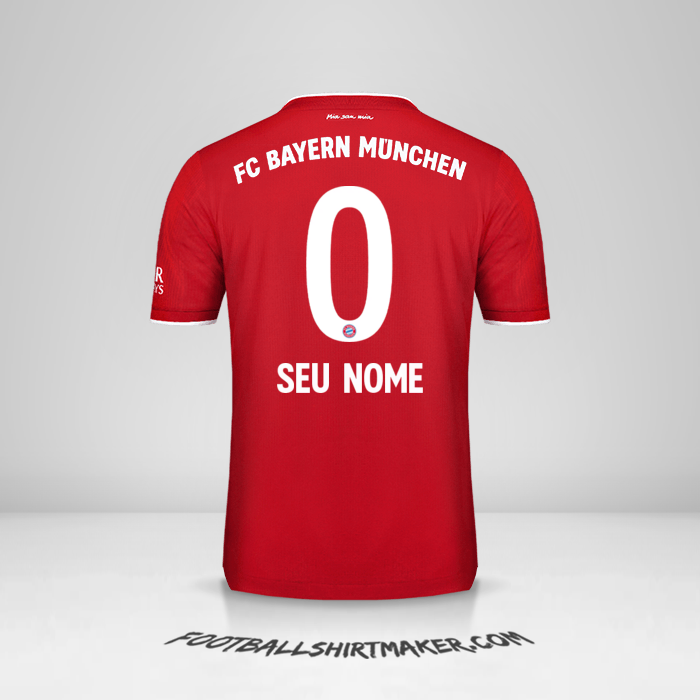 Camisa FC Bayern Munchen 2020/21 -  seu nome - 0