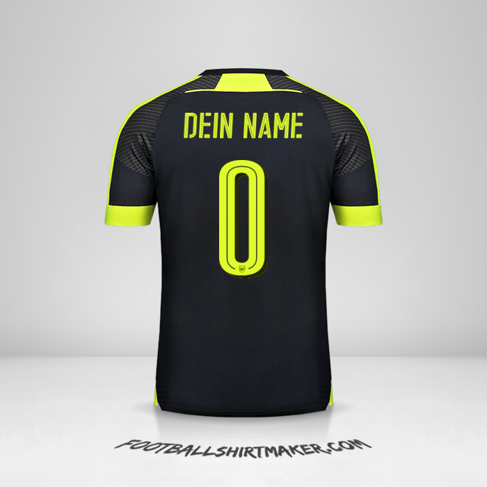 Trikot Arsenal 2016/17 Cup III -  dein name - 0