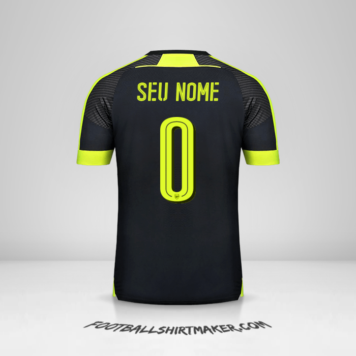 Camisa Arsenal Cup 2016/17 III -  seu nome - 0