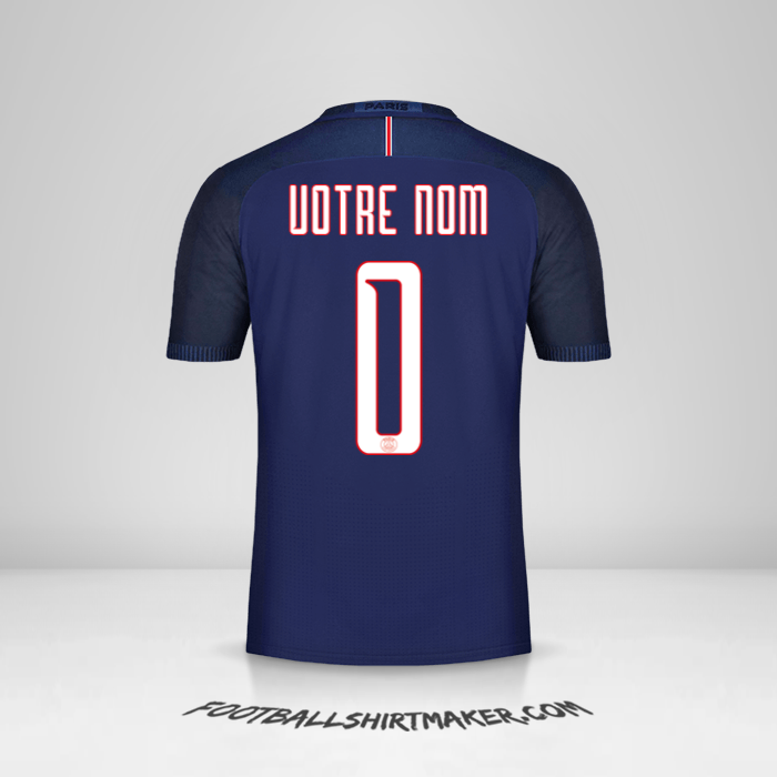 Maillot Paris Saint Germain 2016/17 Cup -  votre nom - 0