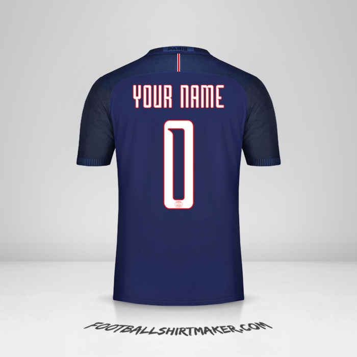 Jersey Paris Saint Germain 2016/17 Cup -  your name - 0