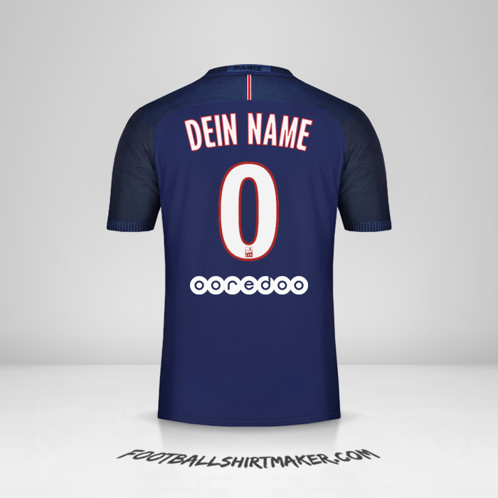 Trikot Paris Saint Germain 2016/17 -  dein name - 0