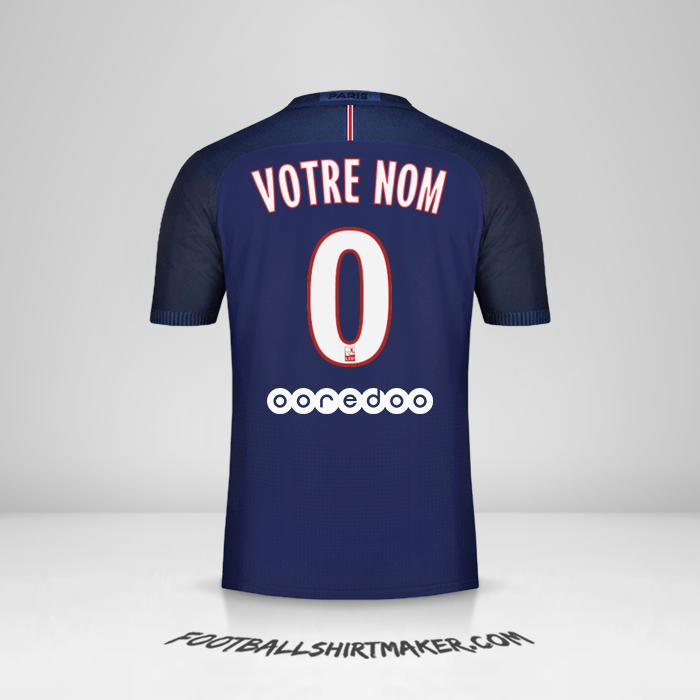 Maillot Paris Saint Germain 2016/17 -  votre nom - 0