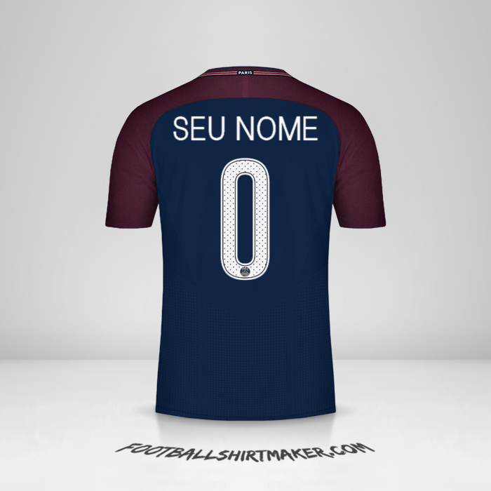 Camisa Paris Saint Germain 2017/18 Cup -  seu nome - 0