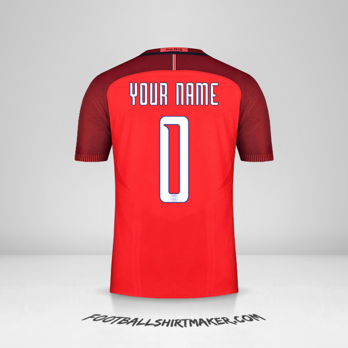Shirt Paris Saint Germain Cup 2016/17 II -  your name - 0