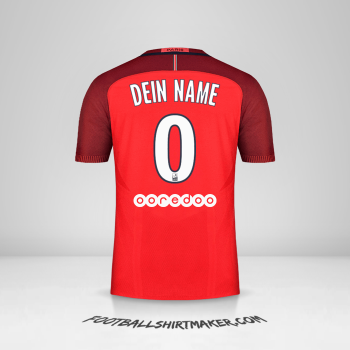 Trikot Paris Saint Germain 2016/17 II -  dein name - 0