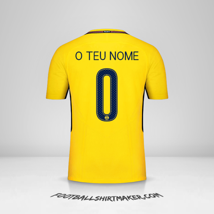 Camisola Paris Saint Germain 2017/18 Cup II -  o teu nome - 0