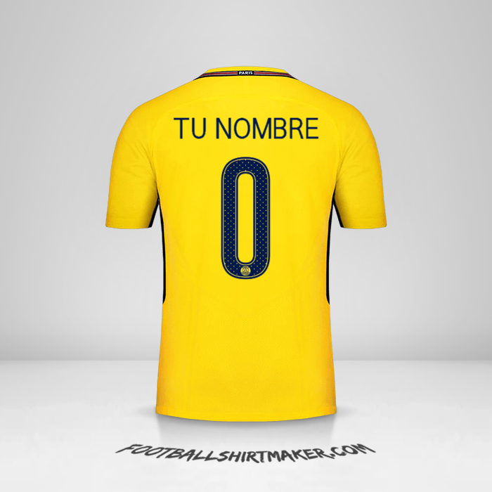 Camiseta Paris Saint Germain Cup 2017/18 II -  tu nombre - 0