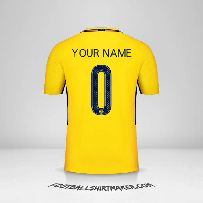 Jersey Paris Saint Germain 2017/18 Cup II -  your name - 0