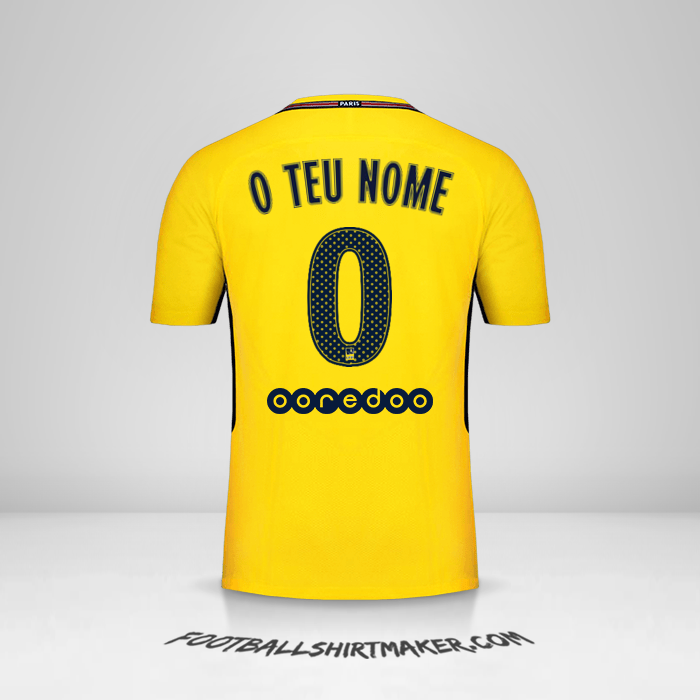 Camisola Paris Saint Germain 2017/18 II -  o teu nome - 0