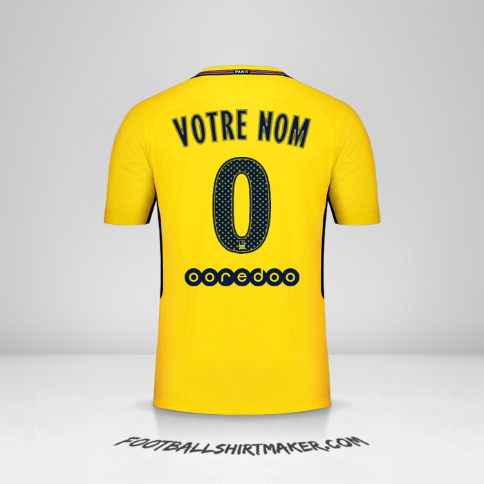 Maillot Paris Saint Germain 2017/18 II -  votre nom - 0
