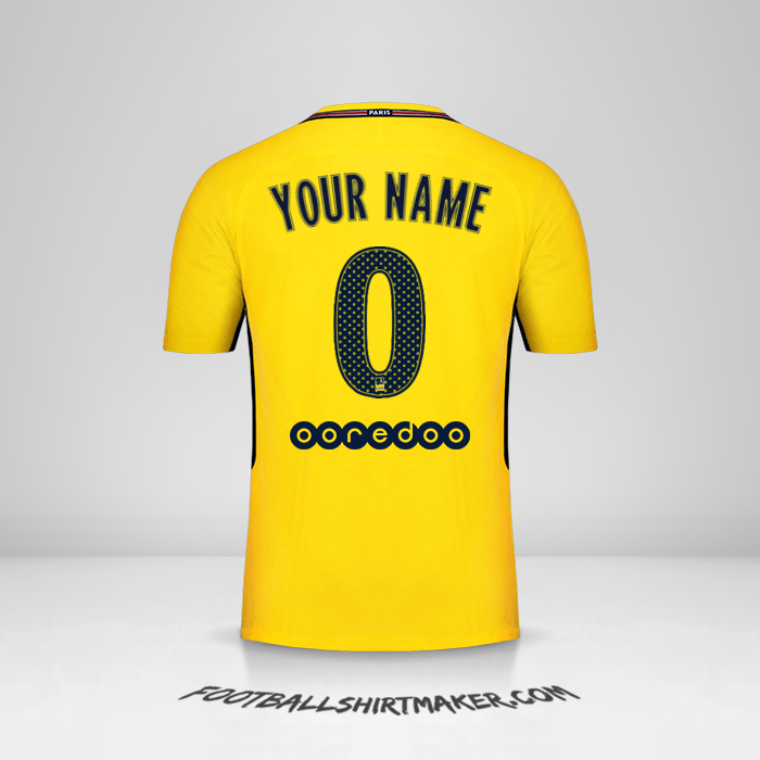 Shirt Paris Saint Germain 2017/18 II -  your name - 0