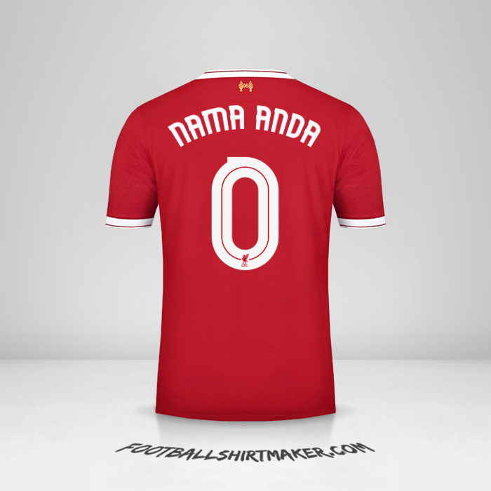 Jersey Liverpool FC 2017/18 Cup -  nama anda - 0