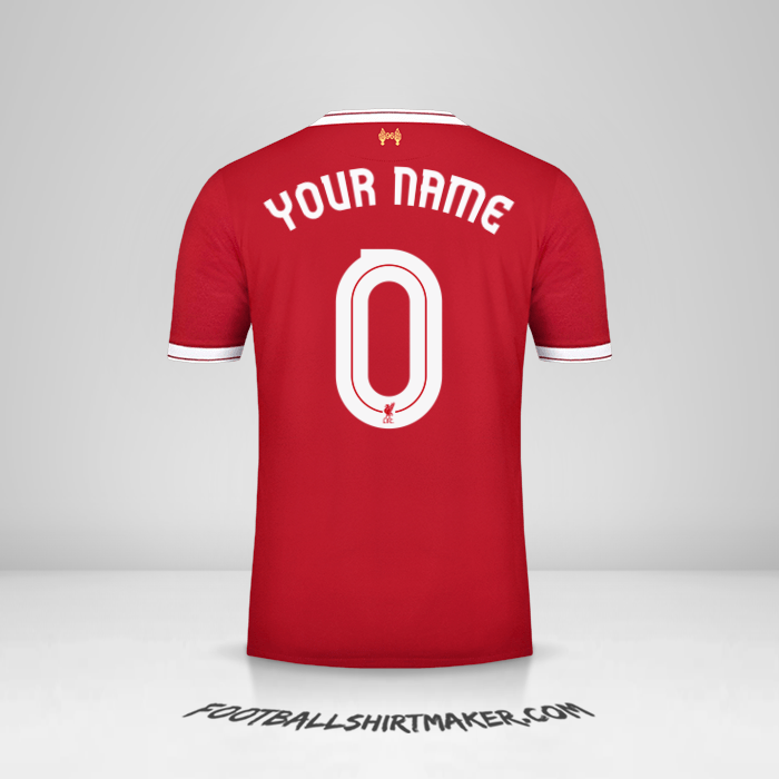Jersey Liverpool FC 2017/18 Cup -  your name - 0