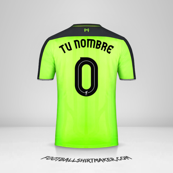 Camiseta Liverpool FC Cup 2016/17 III -  tu nombre - 0