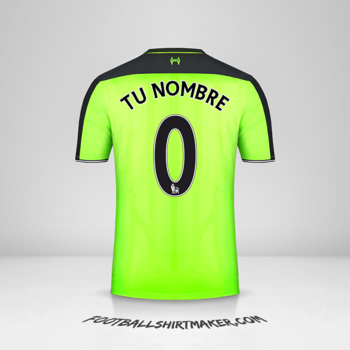Camiseta Liverpool FC 2016/17 III -  tu nombre - 0
