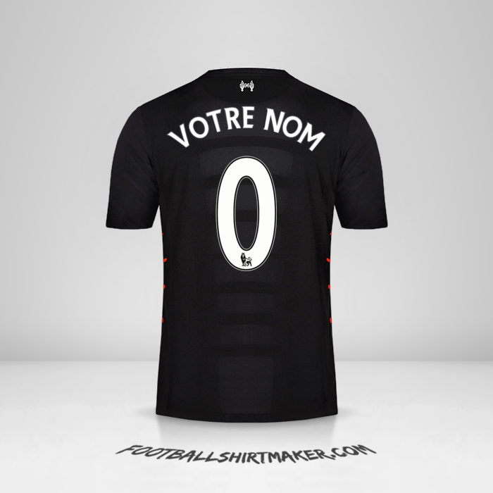 Maillot Liverpool FC 2016/17 II -  votre nom - 0