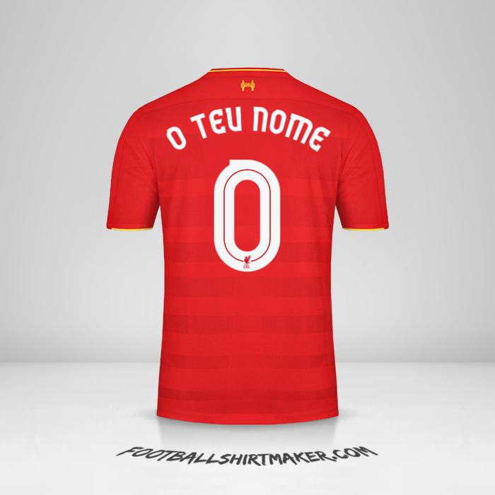 Camisola Liverpool FC 2016/17 Cup -  o teu nome - 0