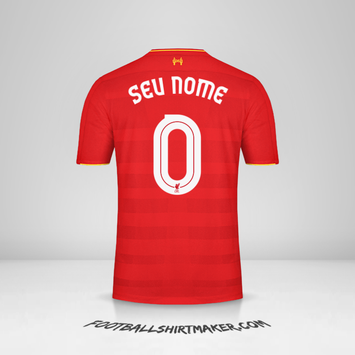Camisa Liverpool FC 2016/17 Cup -  seu nome - 0