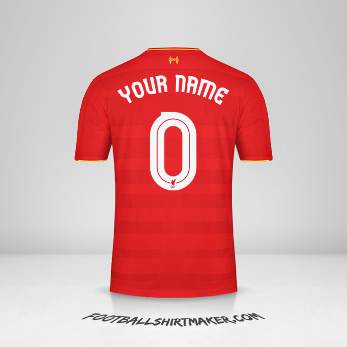 Jersey Liverpool FC 2016/17 Cup -  your name - 0