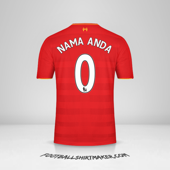 Jersey Liverpool FC 2016/17 -  nama anda - 0