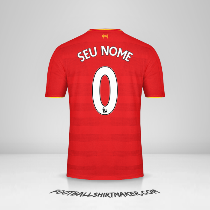 Camisa Liverpool FC 2016/17 -  seu nome - 0