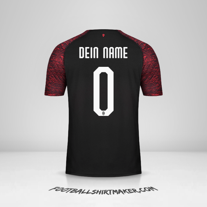 Trikot AC Milan 2018/19 III -  dein name - 0