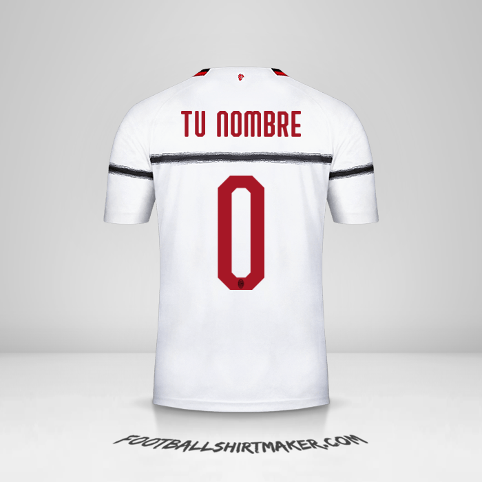 Camiseta AC Milan 2018/19 II -  tu nombre - 0
