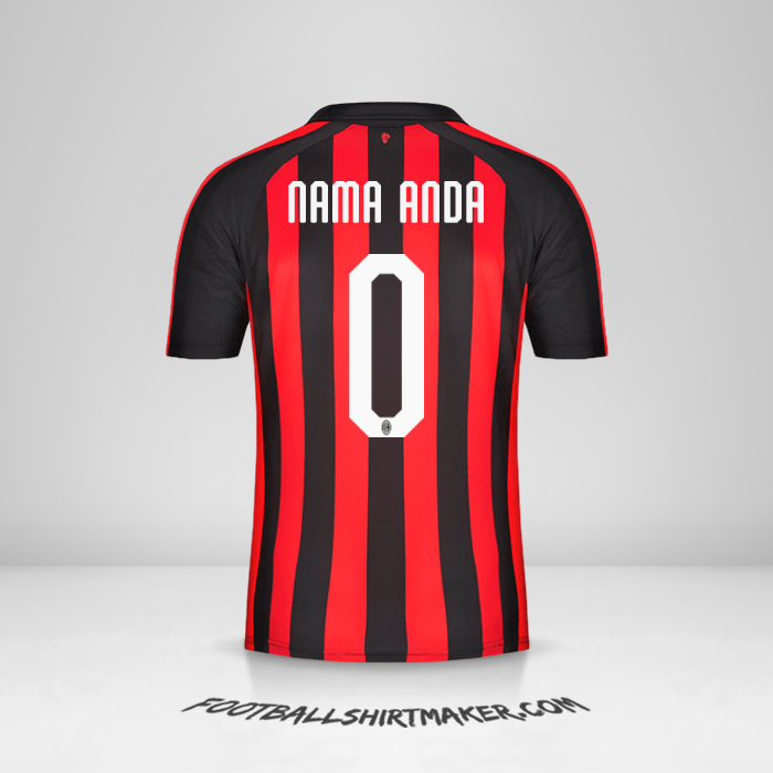 Jersey AC Milan 2018/19 -  nama anda - 0