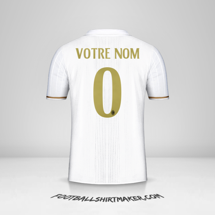 Maillot AC Milan 2016/17 II -  votre nom - 0
