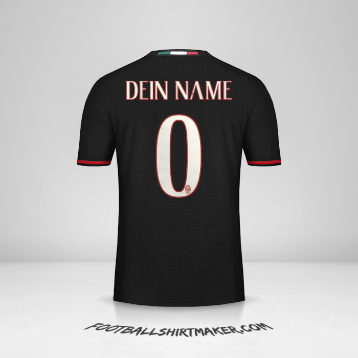 Trikot AC Milan 2016/17 -  dein name - 0