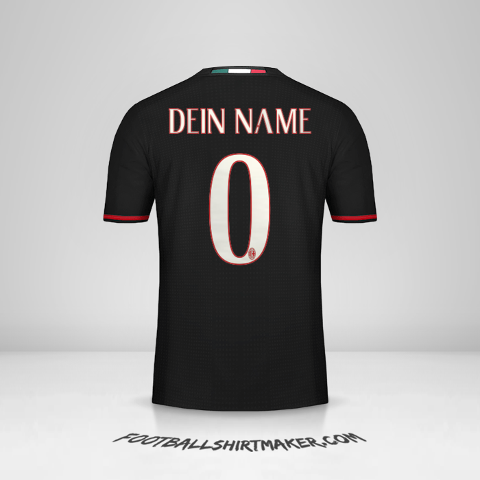 Trikot AC Milan 2016/17 -  dein name - 0
