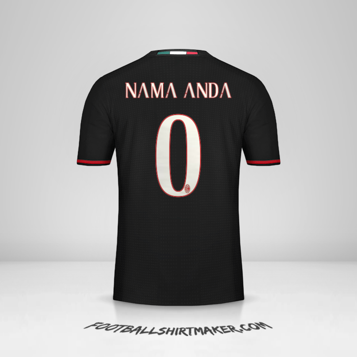 Jersey AC Milan 2016/17 -  nama anda - 0