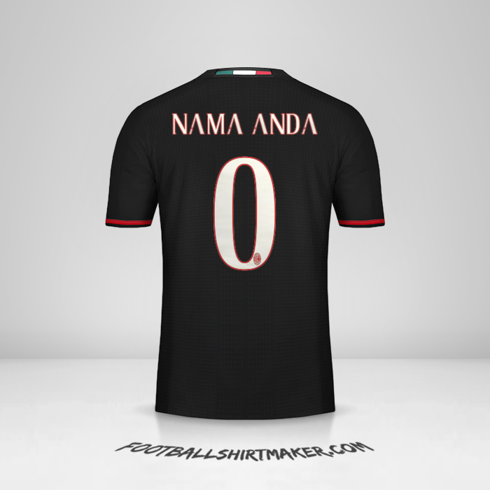 Jersey AC Milan 2016/17 -  nama anda - 0