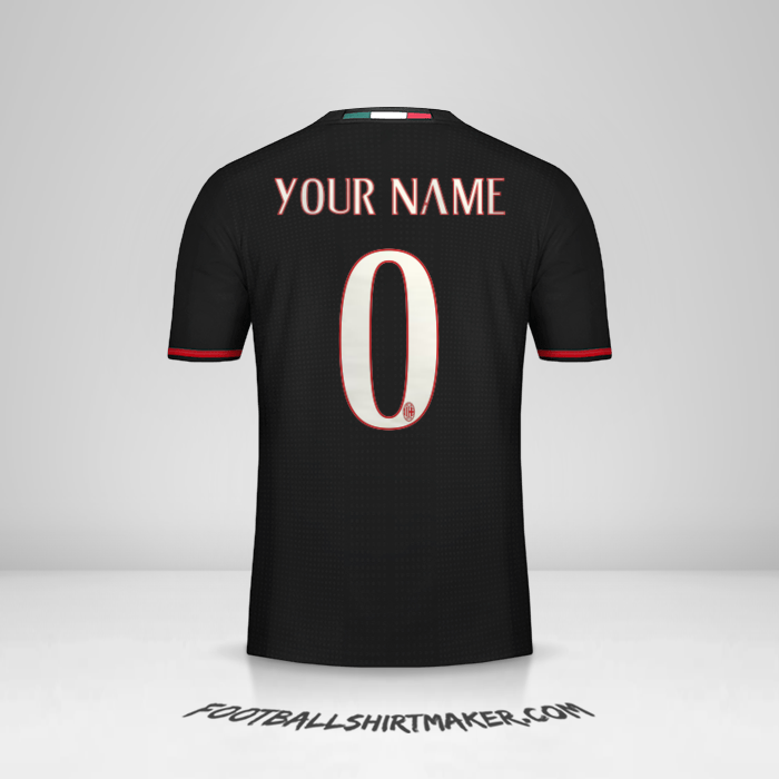 Shirt AC Milan 2016/17 -  your name - 0