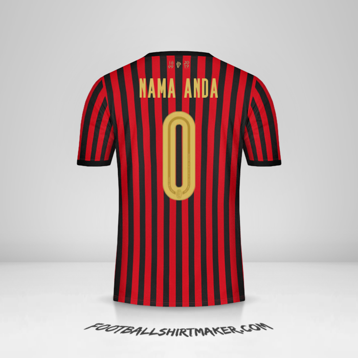 Jersey AC Milan 120Th -  nama anda - 0