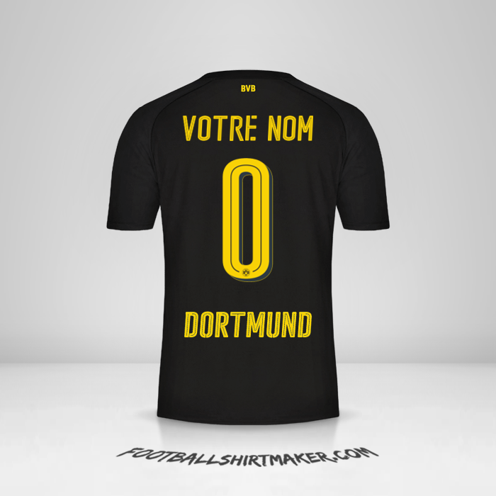 Maillot Borussia Dortmund 2017/18 II -  votre nom - 0