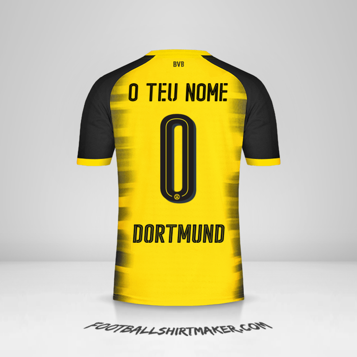 Camisola Borussia Dortmund Cup 2017/18 -  o teu nome - 0
