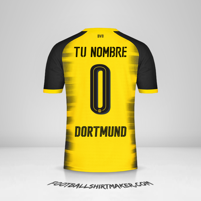 Camiseta Borussia Dortmund Cup 2017/18 -  tu nombre - 0