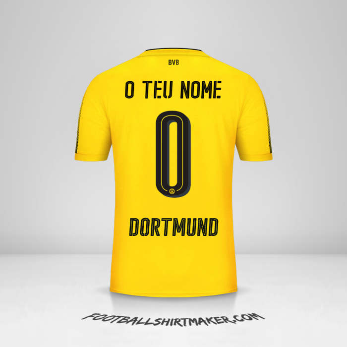 Camisola Borussia Dortmund 2017/18 -  o teu nome - 0