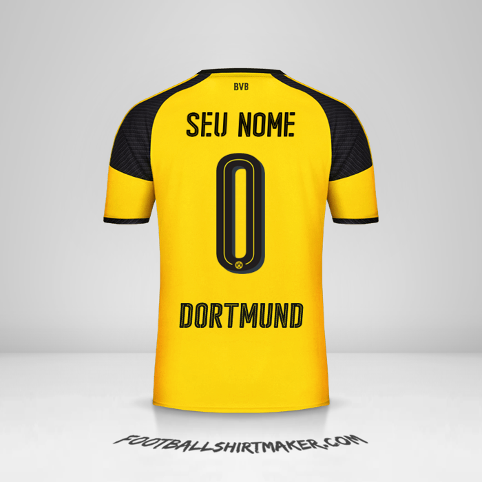 Camisa Borussia Dortmund Cup 2016/17 -  seu nome - 0