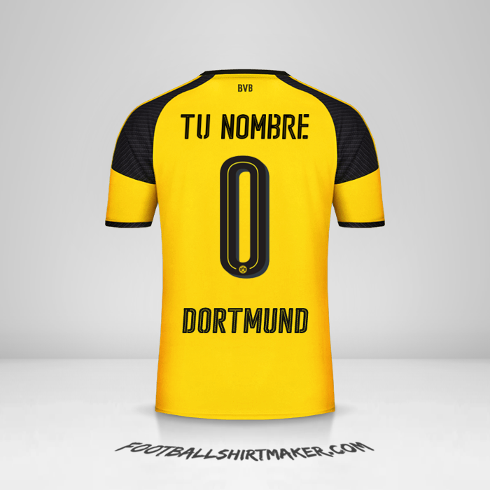 Jersey Borussia Dortmund 2016/17 Cup -  tu nombre - 0
