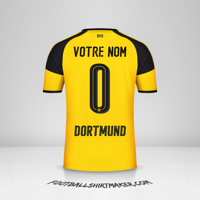 Maillot Borussia Dortmund Cup 2016/17 -  votre nom - 0